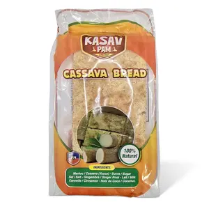 Haitian Kasav Pam Bread - Certified Organic, Coconut-Hinted Cassava Bread with Salt, Milk, Sugar