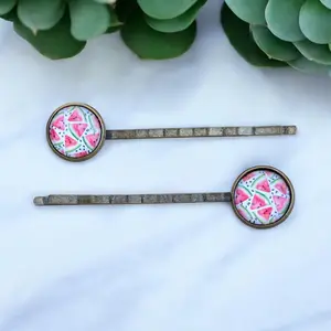 Watermelon Hair Pins – Set of 2 Fun Summer Accessories