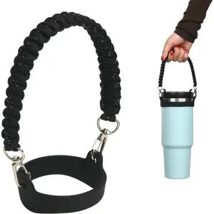 Water Bottle Handle Strap - Compatible with Stanley Water Bottle - Paracord Handle for Stanley Cup Accessories