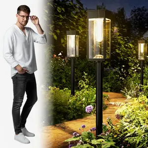 Solar Outdoor Lights – Elegant Pathway Lights, Auto On/Off, Waterproof, Rechargeable & Decorative, Perfect for Garden & Yard
