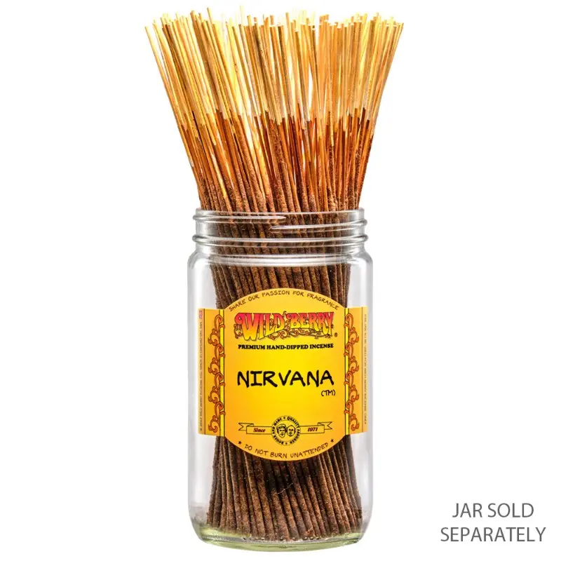 20x Wild Berry Traditional Incense Nirvana Sleep Aid Natural Ritual Bohemian Decor Burning Sticks 11"