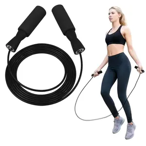 Adjustable PVC Jump Rope with Tangle-Free Design & Comfortable Foam Handles Long Jumping Rope for Men and Women