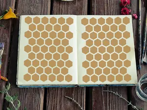 Honeycomb, Geometric Stencil - Art and Wall Stencil