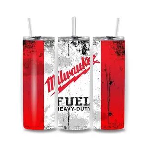 20oz Insulated Fuel Tumbler with Lid, Portable Straw-Equipped Kitchenware Drinkware Water Bottle