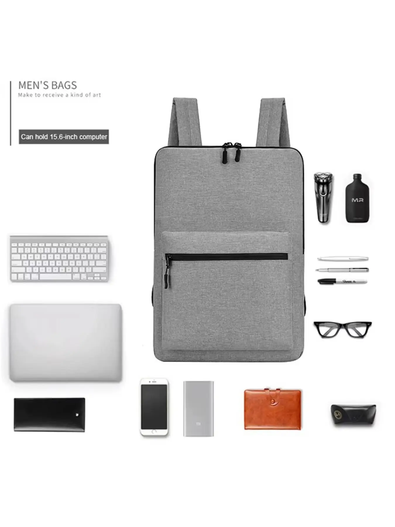 DIENQI New Ultra-thin Lightweight Laptop Backpack For 14" 15.6" Laptop Man Bag Multi-use Women Men Laptop Work Bags Waterproof Business Work Small Thin Computer Backbag