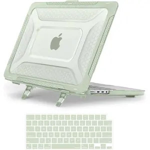 MOSISO Hard Case with Honeycomb TPU Bumper, Fold Kickstand & Keyboard Skin for 14 inch MacBook Pro (2025-2021 Models: M5, M4, M3, M2, M1; A3434, A3112, A3185, A3401, A2918, A2992, A2779, A2442)