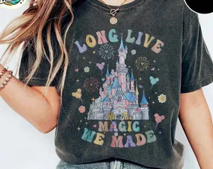 Long Live All The Magic Comfort Colors/Gildan Castle Shirt Magic Kingdom Shirt Happy Family Trip Tee [Adult - Youth - Toddler], Outfit Summer 2026