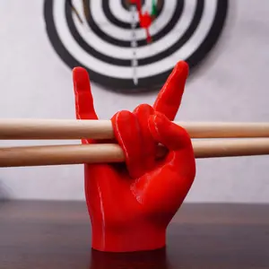 1pc Desktop Drumstick Holder, Heavy Duty Plastic Drumstick Organizer for Rock/Acoustic/Electric Drums, Compact Storage Rack for Drummers Home Studio Practice, Christmas Halloween Gift