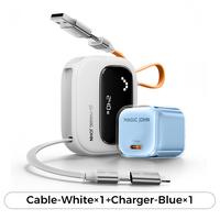 Data Cable-White+Charger-Blue
