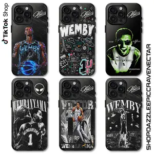 Go Spurs Go Victor Signature Phone Cover, Wemby The Alien Phone Cover, 2026 Basketball Playoffs 17 Air Pro Max