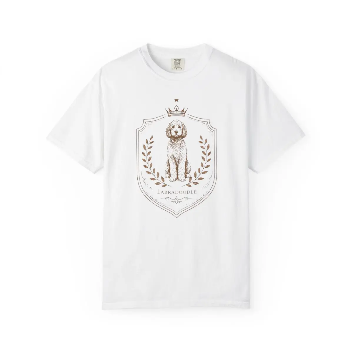 Labradoodle Royal Crest T-Shirt for Pet Owners Dog Lover Gift