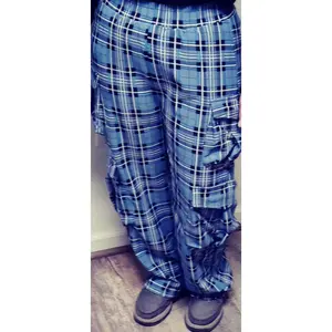 Blue Cargo Pants