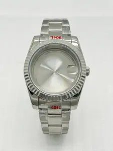 36mm/39mm Oyster Sapphire Crystal Stainless Steel Watch Case Fits Seiko Nh35 Nh36 Nh70 Automatic Movement Unisex Strap Style