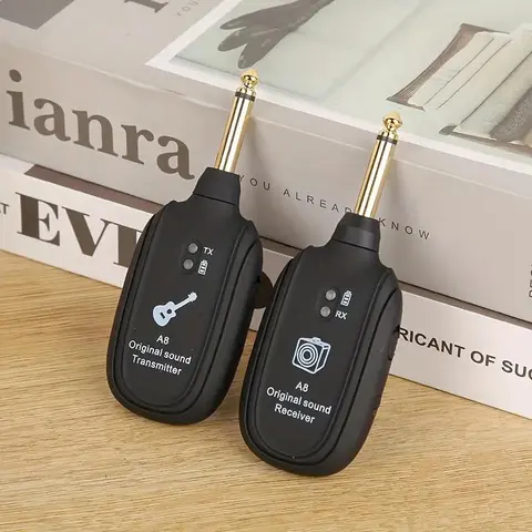 Wireless Electric Harmonica Transmitter Receiver, 1 Set Wireless BT Harmonica Receiver Electric Harmonica Audio Transmitter, Electroacoustic Electric Harmonica Accessories