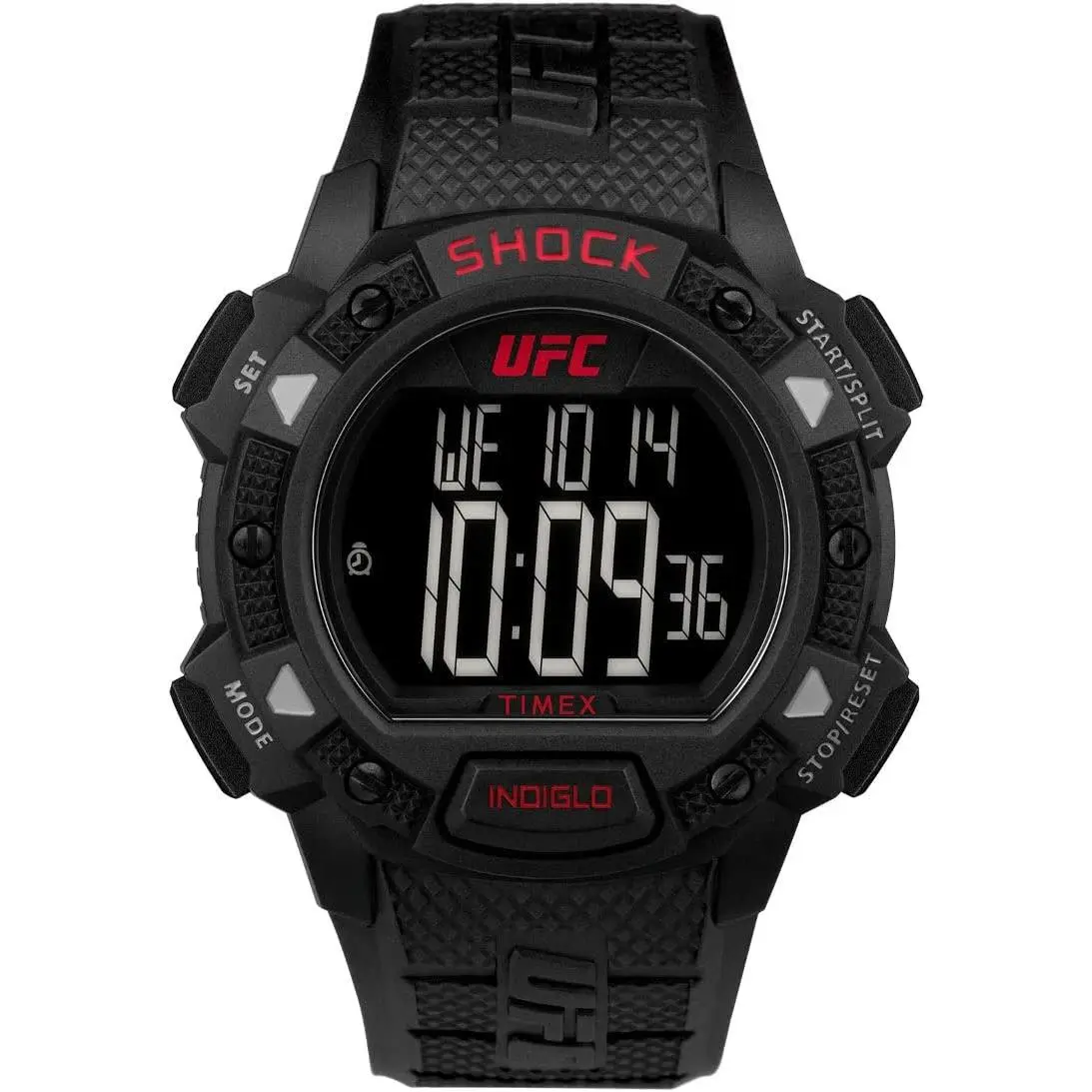 TIMEX UFC Core Shock Digital 45mm Resin Mens Watch TW4B27400