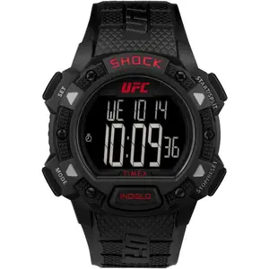 TIMEX UFC Core Shock Digital 45mm Resin Mens Watch TW4B27400