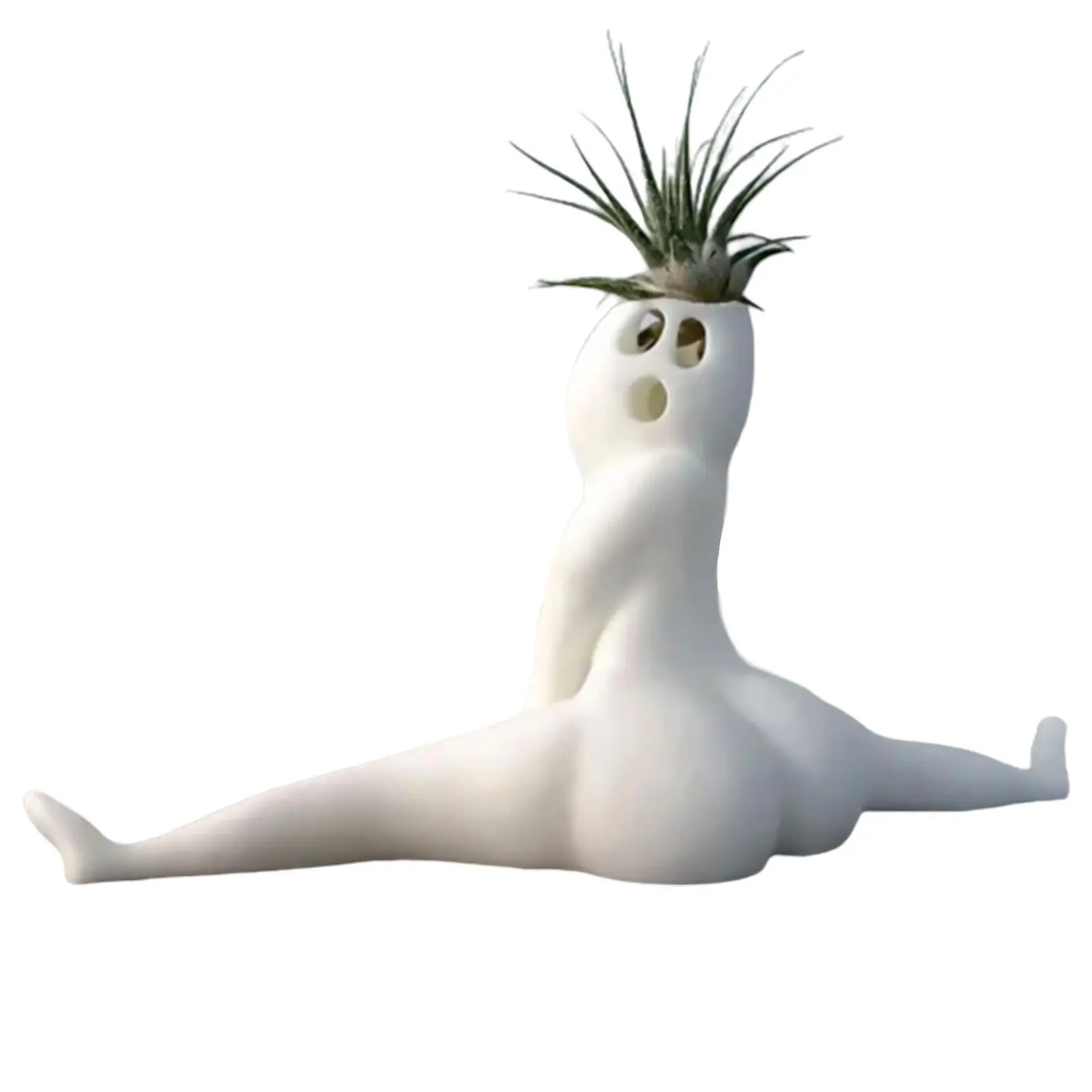 Funny Big Booty Ghost Plant Pot, Split Ghost Resin Flower Pot for Indoor Plants, Funny Plant Pot for Succulent, Grass, Plants, Home Decor Pots