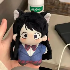 Komi Shouko Cat‑Ear School Uniform Plush Keychain, Komi Can’t Communicate Doll Poseable