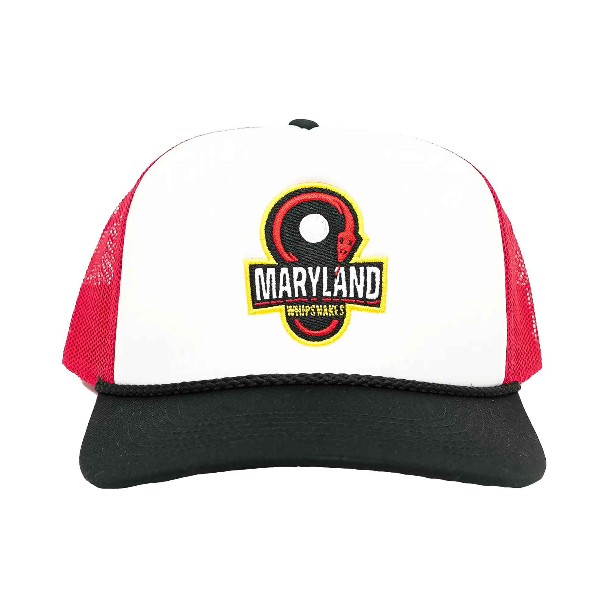 Maryland Whipsnakes Trucker Hat, Men's High-Profile Foam Mesh Snapback | Adjustable Hat for a Bold Look & Everyday Wear, Snapback Hats, Men's Hats Snapback