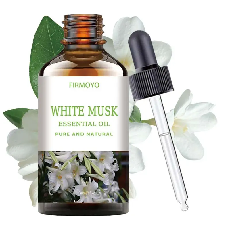 White Musk Essential Oil - 30ml/1.01 fl oz, long-lasting musk fragrance, Aromatherapy Natural, Relaxation, suitable for diffusers, DIY crafts, and soap making, Deodorizing properties, gentle on sensitive skin, Therapeutic, aromatherapy essential oil