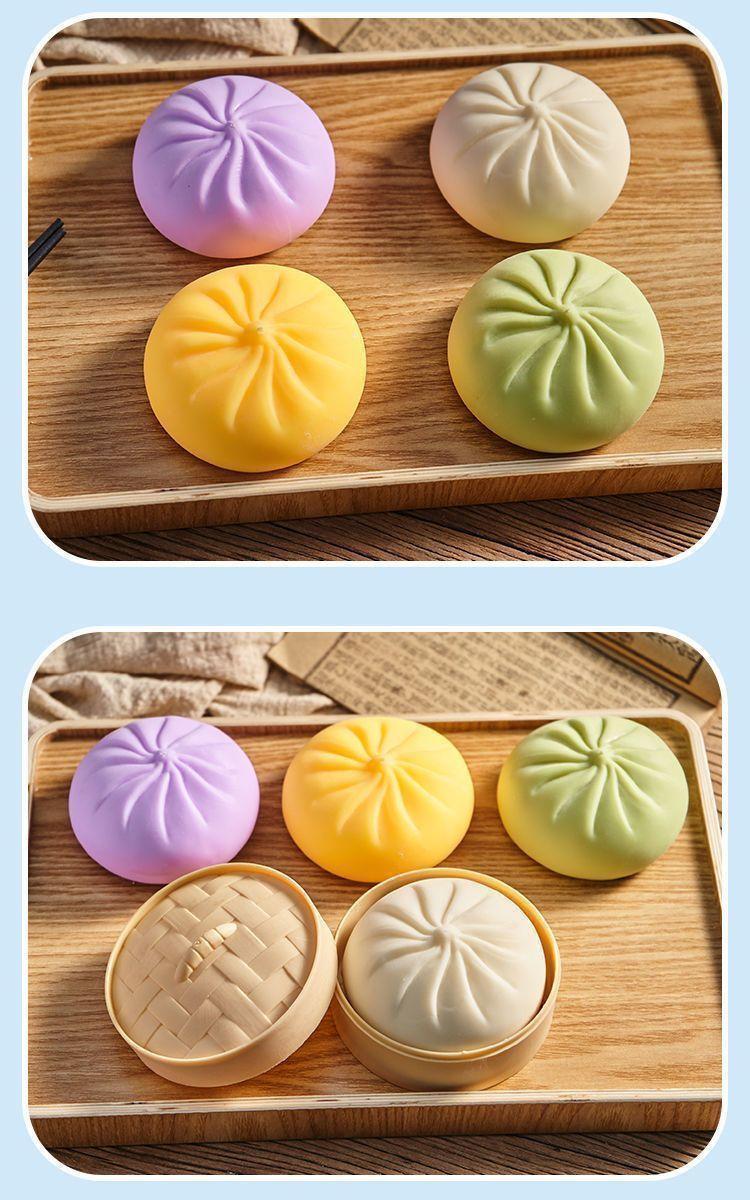 Dumpling Squishy - Highly realistic food modeling clay, with a sweet flavor and the ability to slowly spring back. Made of soft TPR material and soft moldable silicone, it helps relieve stress. An Easter gift suitable for children to exchange as presents Dumpling Squishy - Highly realistic food modeling clay, with a sweet flavor and the ability to slowly spring back. Made of soft TPR material and soft moldable silicone, it helps relieve stress. An Easter gift suitable for children to exchange as presents