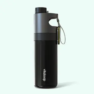 Vitaloop Smart Water Filtration Bottle - Automatic, One-Click, 16.23 oz, Up to 66 Gallons Filter Life
