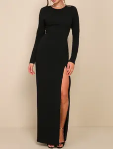 Lulus Flawless Esteem Royal Blue Long Sleeve Cutout Column Maxi Dress outfits Mesh Tropical Leopard Tube