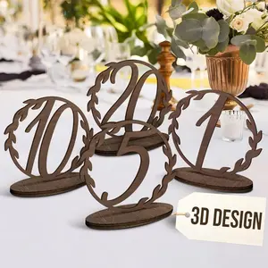 Wedding Table Numbers 1-20, Rustic Table Numbers For Wedding Reception,  Tables Number Signs With Stands, Wooden Tables Markers For Event, Party, Centerpiece