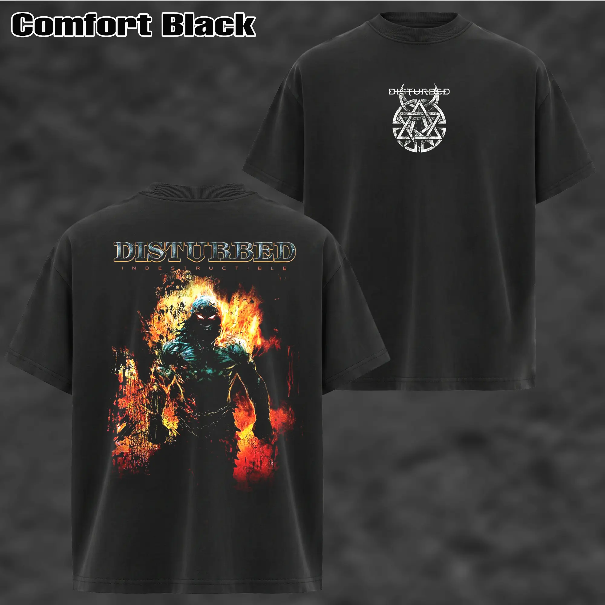 Vintage Disturbed Rock Band T-shirt , Disturbed Band T-shirt & Hoodie , Rock Music Lover T-Shirt , Vintage Band Shirts  Fabric Fit Top , Top Men's and Women's Clothing
