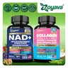 Forever Young Set - Zoyava NAD+ & Collagen Combo - Ultimate Antioxidant Supplement - Skin Aging Support, Nail & Hair Health, & Overall Wellness - Made in USA