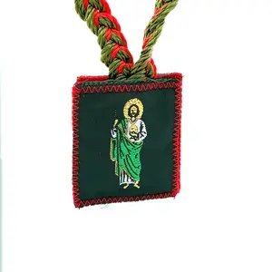 St Jude and Our Lady of Guadalupe Scapular Reversible Necklace