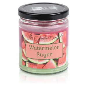 Watermelon Sugar - Juicy Watermelon Scented -  Funny Double Pour 6 Oz Jar Candle - 40 Hour Burn Time