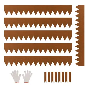 VEVOR Steel Landscape Edging 6 Packs 40x6in Weather-Resistant Garden Edging Border