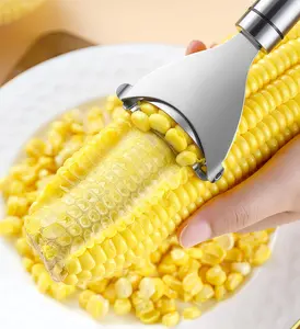 [SummerVibes]Corn on the Cob Remover  Stainless Steel Corn Stripping Tool, corn peeler for corn on the cob, corn cob stripper, Stainless Steel Corn Stripper Tool