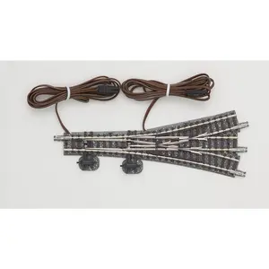 TomyTec Co LTD 1261 Remote 3-Way Turnout (Points) N-PRL541/280-15 - Fine Track -- Right 21-5/16 & Left 11" 541 & 280mm Radius, 15 Degree Diverging Routes, N Scale