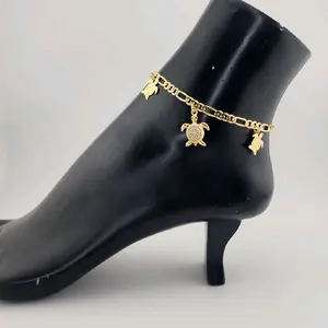 anklet 14k gold plated