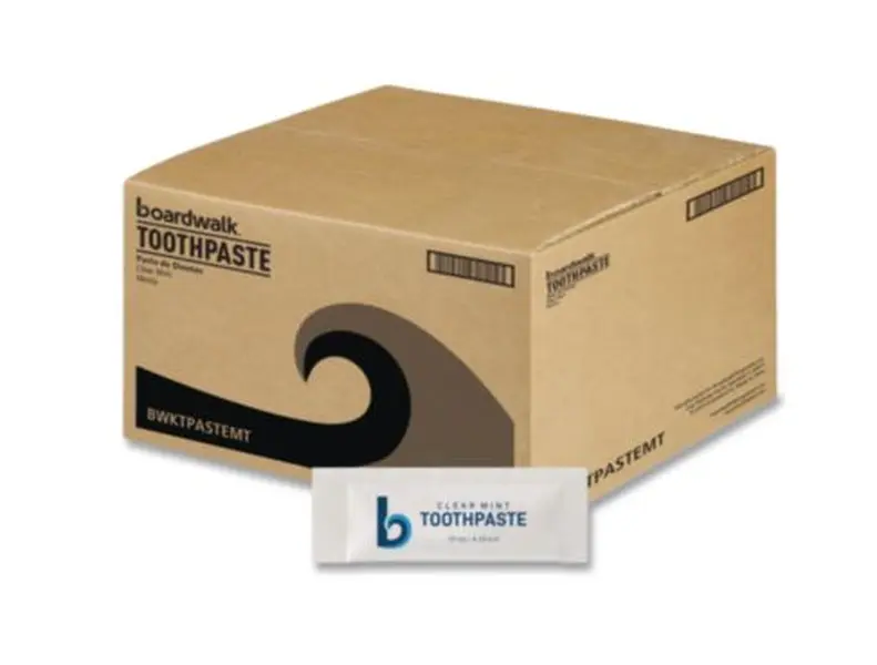 Boardwalk Toothpaste Peppermint 0.15 oz Sachet 1000 Carton Clear Mint Flavor Oral Care
