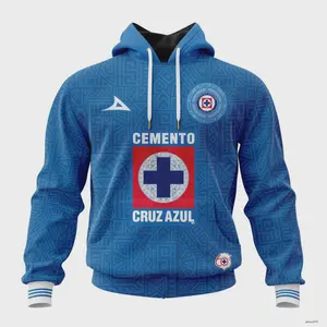 Liga Cruz Azul Special 2024 Home Aztec Design Hoodie Sweatshirt S5XL