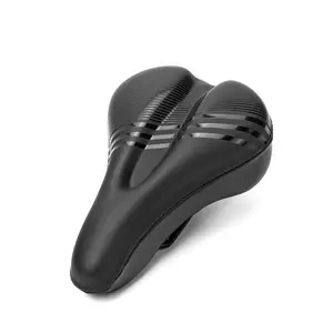 Soft Silicone Bicycle Saddle Cover with Shock Absorption, Secure Velcro Fastening & Waterproof Surface, Universal Fit for Men & Women, Perfect for Mountain Biking & Daily Cycling