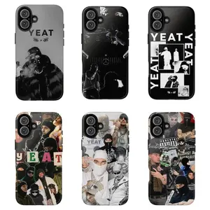6 Styles Yeat Rapper Phone Case, Underground Rapper, Case Cover for iPhone 17 16 15 14 13 12  & Samsung S25 24 23 22 21, Hip Hop Fan Gift