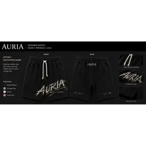 AURIA Men — Distorted Mark Shorts