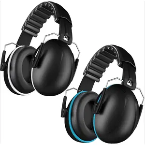 F-HPS03  Noise Cancelling Ear muffs for Shooting Ear Protection, SNR 35dB Noise Reduction Headphones for Adult Kids Autism, Adjustable Sound Proof Hearing Protection for Shooting Mowing (Blue & White)
