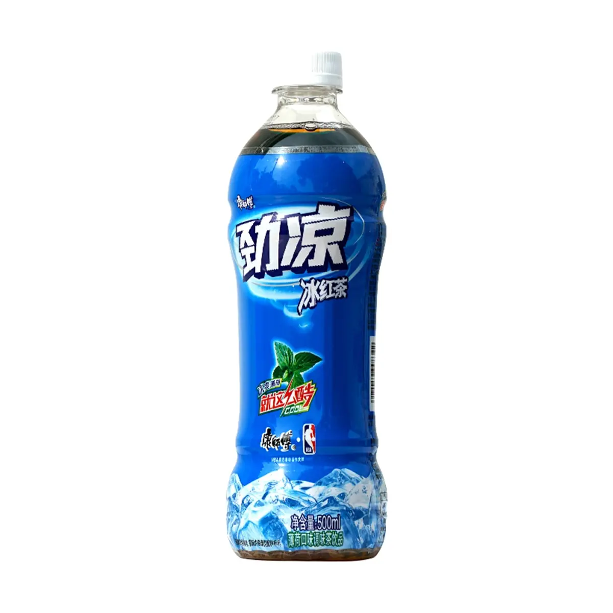 Master Kong Iced Black Tea, Arctic Cool Mint Flavor, 500ml Bottle - Refreshing Chinese Tea Drink for Summer