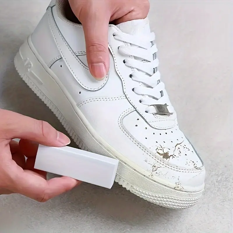 2PCS Shoe Cleaning Eraser, Sneaker Cleaner & Stain Remover, No Water Shoe Cleaning Block for White Shoes, Scuff Mark & Dirt Removal, Portable Shoe Care Essential, Easy Cleaning Tool for Sneakers, Leather & Canvas