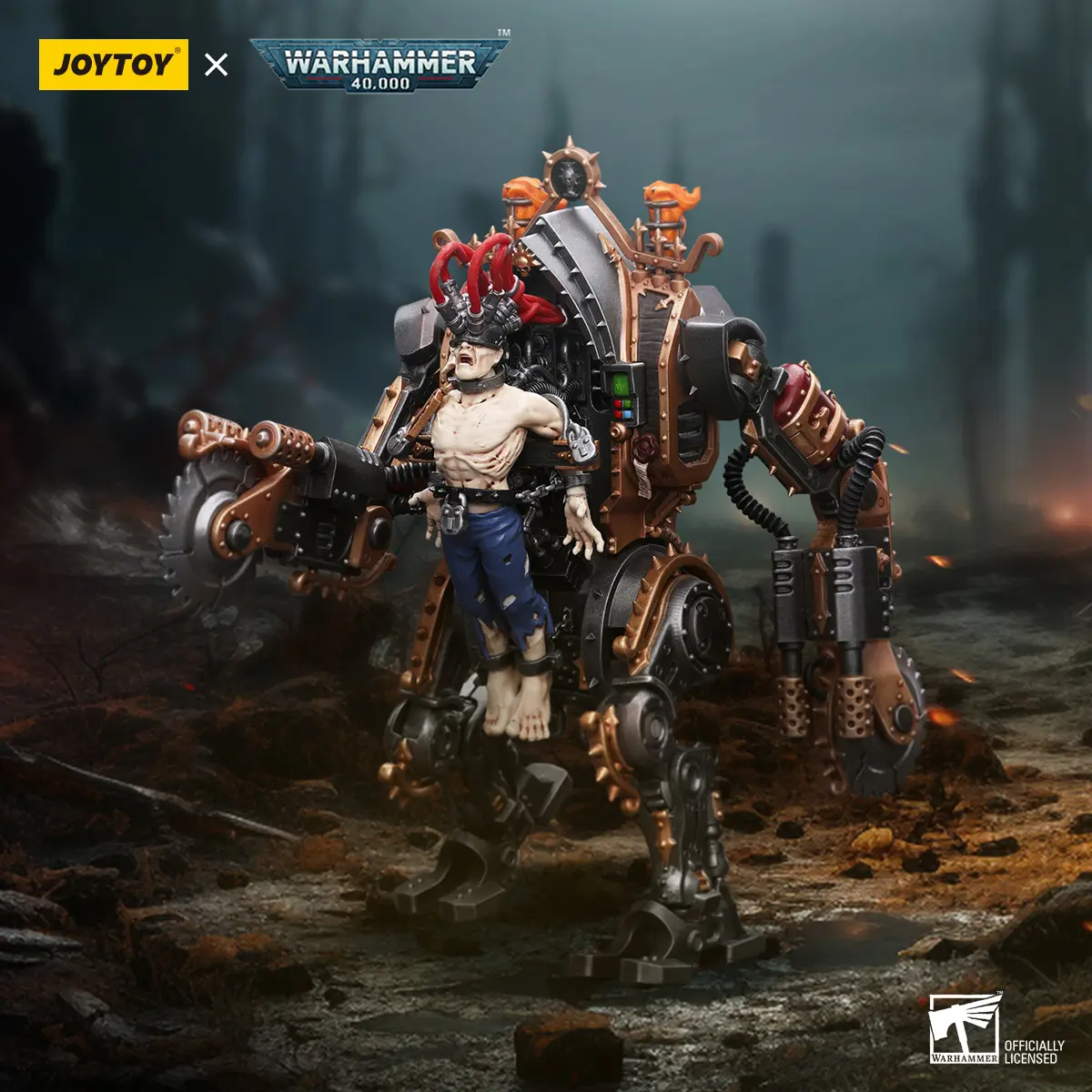 JOYTOY Warhammer 40k 1/18 Action Figures Anime Mecha 24cm Adepta Sororitas Penitent Engine