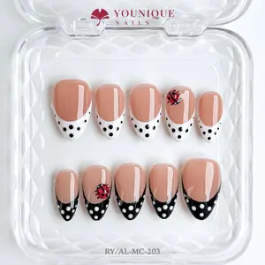 Younique Nails 2025 | RY Studio | Bug Delight | 10PCS 100% Handmade Press-On Nails | Reusable Colorful Art