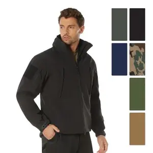 Men's Casual Soft Shell Jacket - Rothco Men's Soft Shell Concealed Carry Jackets - Waterproof 100% Polyester Outer Shell with Dual Padded Pockets & Fleece Liner Coats Elastic Utility Outdoor Menswear Layer Zipper Fabric Outerwear Top