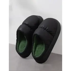 Waterproof Indoor Home Slippers for Men & Women, Winter Warm Plush Latex Couple Cotton Shoes, Comfortable House Footwear(gift)