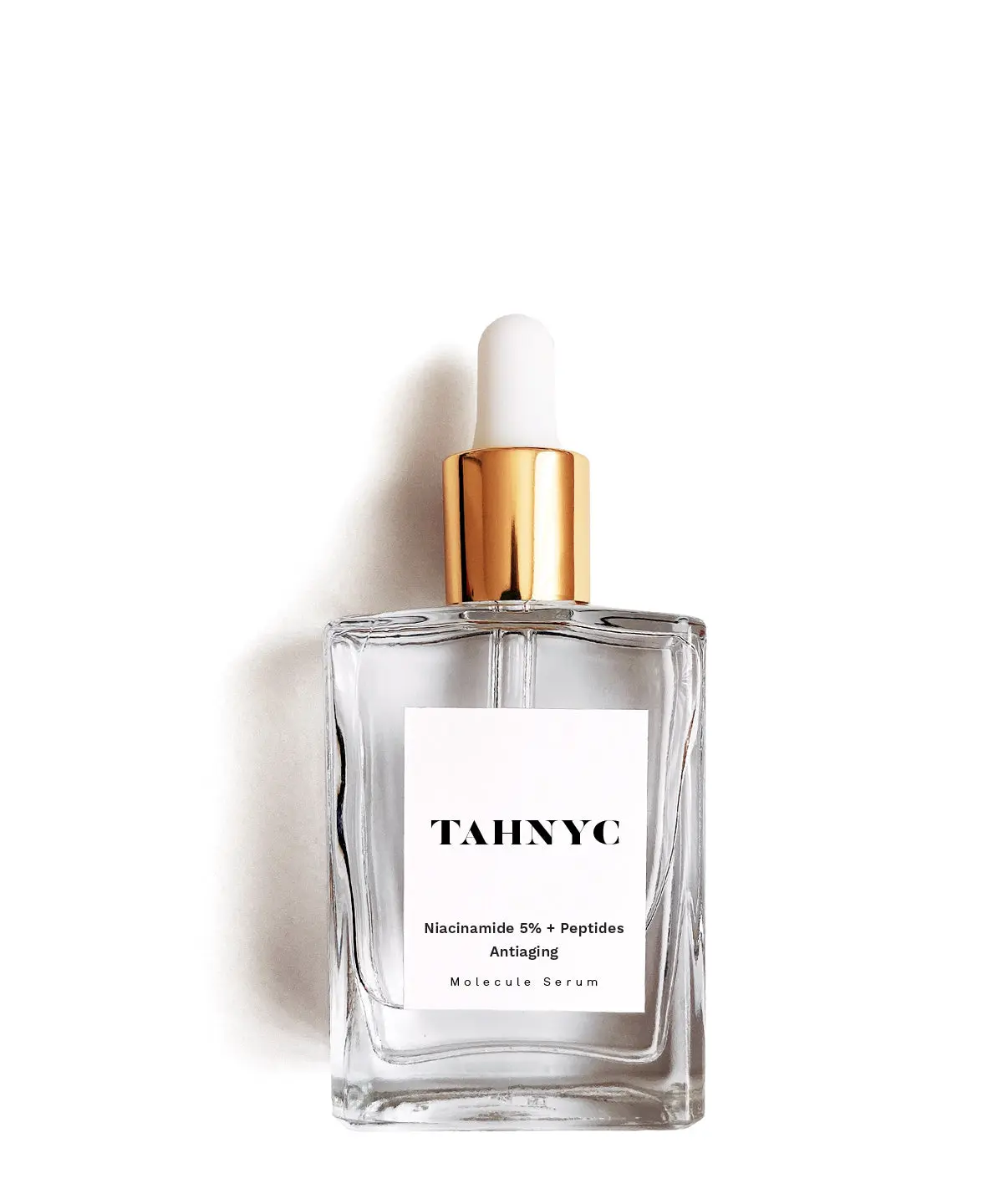 TAHNYC 5% Niacinamide + High Concentrations of Clean Cellular Peptides Gentle Vegan Naturally Derived Oil-Free Evening Repairing Serum - For Sensitive, Acne Prone Skin; Anti-Wrinkle, Fixes UV Damage, Reduces Redness, Evens Tone, Remedy for Dark Spots