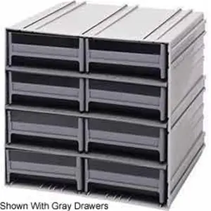 212 MAIN Interlocking Modular 8-Drawer Storage Cabinet - Removable Drawers for Textiles, Sewing Supplies Organization, 11.75x11.38x11 in, Ivory, Drawers Organization